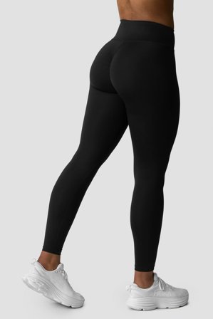 ICANIWILL - Scrunch Tights Black - Treningstights - Dame - ICIW