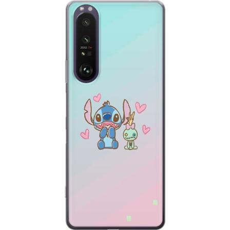 Sony Xperia 1 III Genomskinligt Skal Stitch Kärlek