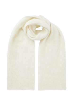 Wera Halsduk i ull- och mohairmix BARBRO Halsdukar & scarves Vit ONESIZE
