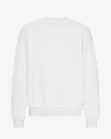 Organic Oversized Crew - Optical White - Male - XS