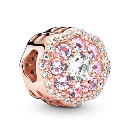 Pandora rosa guld krone vedhæng løse perler piger perlebesat. 27