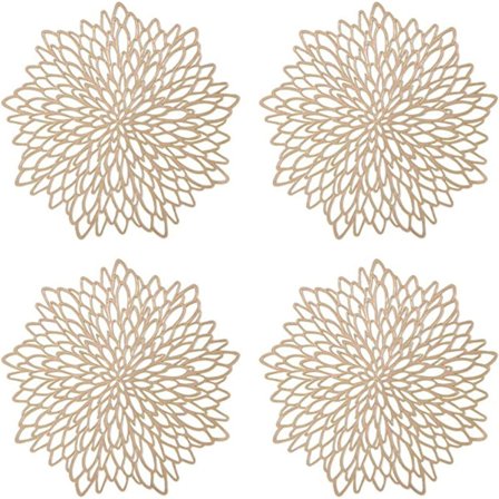 Gull - Uthulte runde plassmatter Runde plassmatter Plastplass