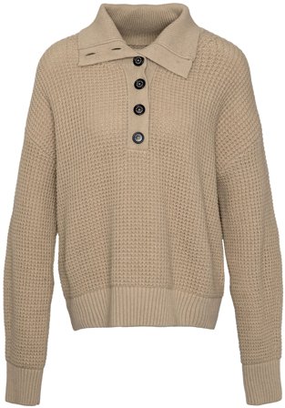 Barbour W's Woodside Knit Oatmeal/Hessian Tart