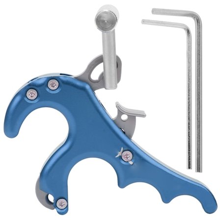 Metal Release Aids Firefingergreb Tommelfinger Caliper Trigger Compound Bue Tilbehør Blå