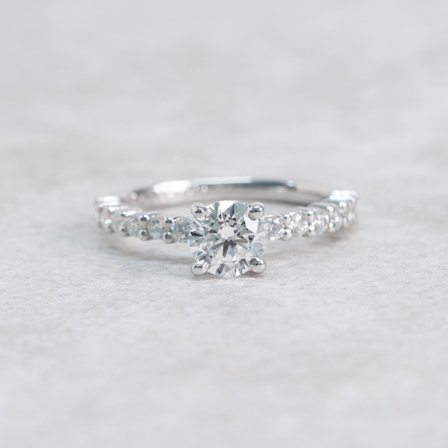 Förlovningsring Rudbeckia, 18K Vitguld - Förlovning- och vigselringar