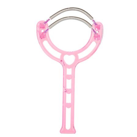 Bærbar ansikts- og leppe-hårfjerner, plastfjærfjerning, skjønnhetsverktøy (rosa)