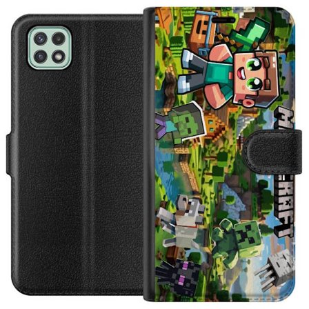 Kompatibel Tegnebogsetui til Samsung Galaxy A22 5G Lady Gaga The Fame sort-hvidt portræt med store solbriller i minimalistisk pop-æstetik