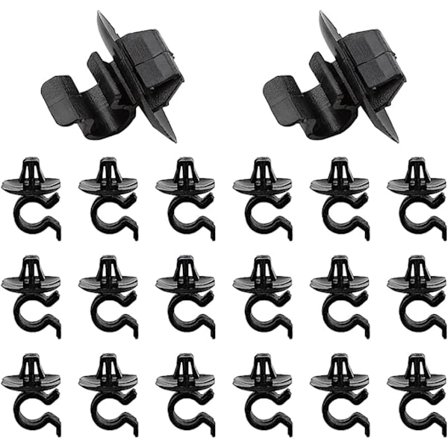 20 Stk. Hætte Stang Fastholdelsesclips, Plastik Hætte Fastholdelsesclips Monteringsbeslag, Plastik Hætte Fastholdelsesclips, Til Biler