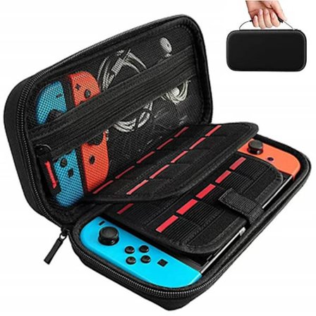 Bärväska för Nintendo Switch, Switch OLED, med 20 Spelkassetter