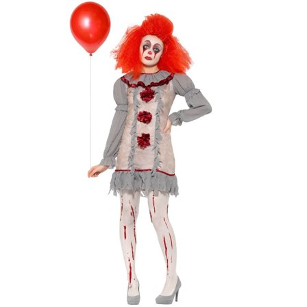 Vintage Klovne Kostyme Dame M