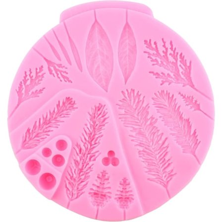 Julgran Fondant Tårtform Silikonform Vinterlöv Blomma Pro Silikonform För Födelsedagsfest Diy Tårtdekoration Cupcake Topper Choklad Gum