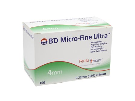 BD Micro-Fine+ Ultra, 4 mm, 100 stk.