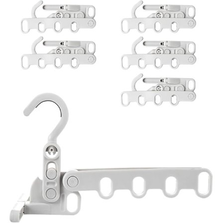 Rejsebøjler Indendørs Tørrestativ Sammenklappeligt Vasketøjsstativ med 5 huller til Udendørs Campingtur Hotel Lejlighed Studenterlejlighed 6-pak