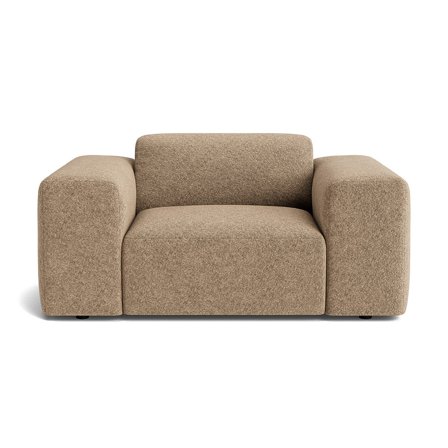 Soma Sessel Anthology Dunkelbeige, moderner Polstersessel, bequemer Einzelsessel für Wohnzimmer, Breite 75cm, zeitloser Stil, hoher Komfort.