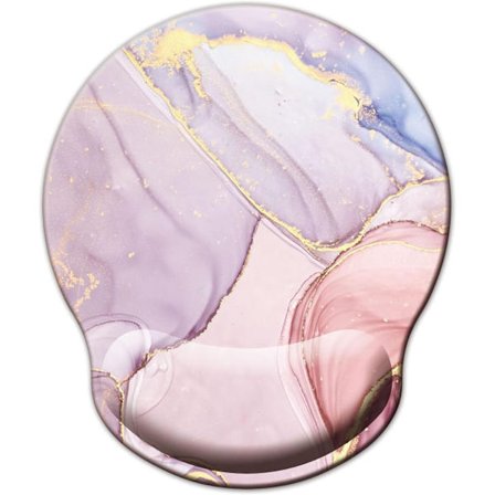 Musmatta med handledsstöd, ergonomisk musmatta med handledsstöd i memory foam, halkfri gummibas för hemmaspel.