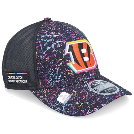 New Era - NFL Černá trucker Kšiltovka - Cincinnati Bengals NFL Crucial Catch 9FORTY Black A-frame Trucker @ Hatstore