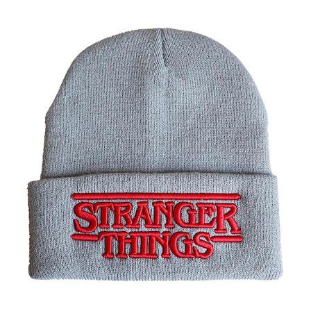 Stranger Things 4 Embroidery Knitted Beanie Hats Winter Warm Ski Cap Dame Herre