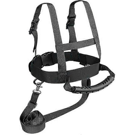 Ski- og snowboardtræningssele til børn med aftagelig snor, metalforbindelsesring og let løftehåndtag