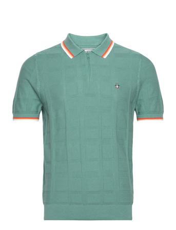 Swtr Polo 1/4 Zip Jq Blue Original Penguin