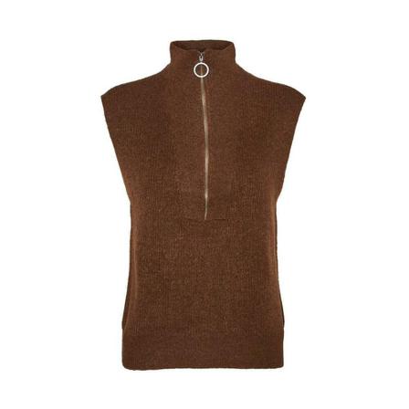 Noisy May, Sleeveless Knitwear Bruin, Dames, Maat:S,polyester