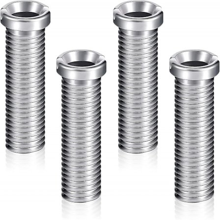 Rustfritt stål vask kurv skrue hjem vask avløp sil 4 stykker