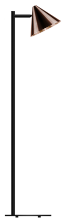 Westal Tratt Micro Golvlampa GU10, utan ljuskälla Mörkoxiderad koppar, Belysning