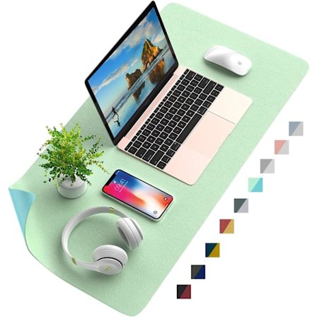 Skrivebordsunderlag, musematte, dobbeltsidig skinn, vanntett,