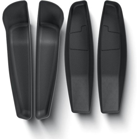 4 stk. bildørsside opbevaringsbokse til Tesla Model Y Juniper – Indvendige organiseringsbakker, biltilbehør, sort_OF