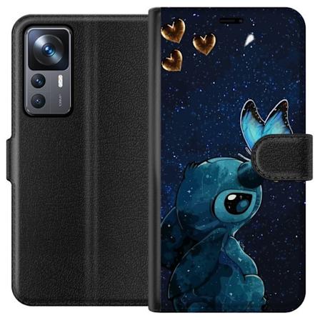 Xiaomi 12T Tegnebogsetui Stitch sommerfugl