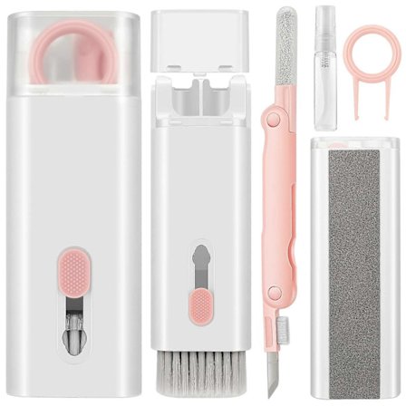 7-i-1 Tastaturrengjøringssett Airpods Rengjøringssett - Øretelefonrengjøringspenn Trådløst Bluetooth-hodetelefonlading