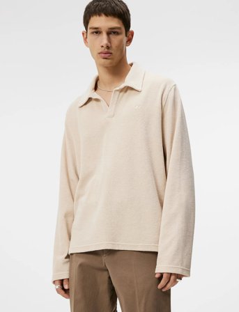 J. Lindeberg Thomas Terry Shirt - Cream - L