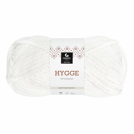 Gjestal Garn Hygge Hvit 2101, 100g
