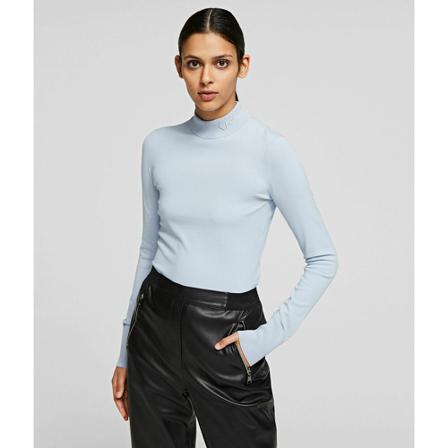 Karl Lagerfeld Turtlenecks Blå, Dame Rullekraver