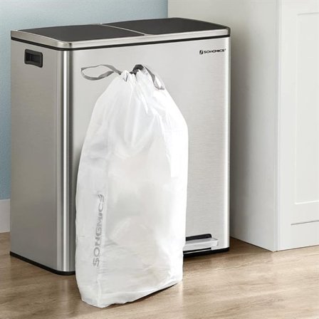 Søppelposer med snøring 30 L – 180 stk