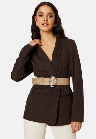 Bubbleroom - Talia belt - Beige / Silver - Kläder