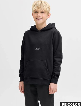 Jack & Jones Jjesoho Sweat Hood Noos Jnr - Black - 152