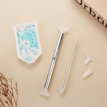 Pineapple Point Drill Pen Diamond Painting Pen SØLV