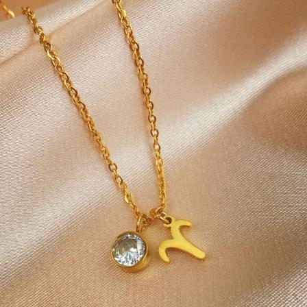 Zodiac dobbelt vedhæng halskæde Birthstone vedhæng VÆDER VÆDDER Aries
