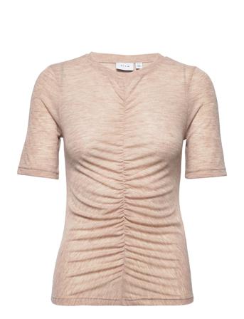 Vimichal S/S T-Shirt /Rx T-shirt Top Beige Vila
