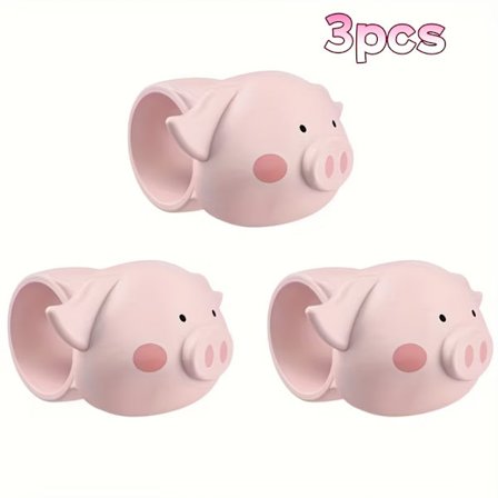 3 stk/6 stk Silikone Dørstopper, Bærbar Tegneserie Stødsikker Dørhåndtagspude, Lydløs Nej, Bore Vægbeskytter, Egnet Kompatibel med Soveværelse og Hjem