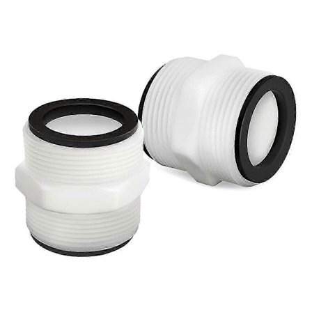2-pakning Bassengslangeadapter 1,5 tommer for bassengslange og filterpumper over bakken