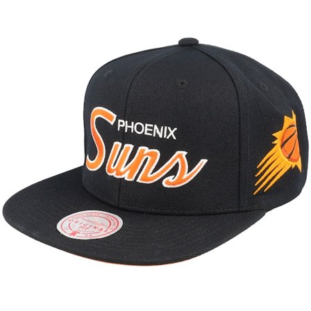 Mitchell & Ness - NBA - Black - snapback - Cap - Phoenix Suns Team Script 2.0 Black Snapback - Hatstore