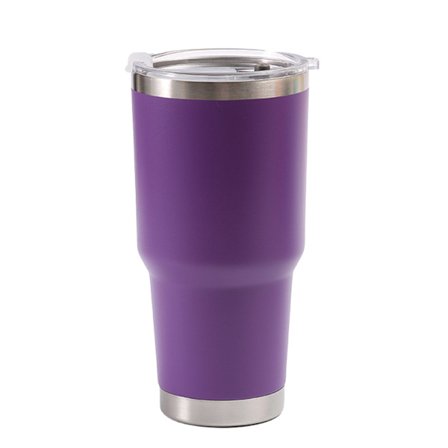 900ML Isolert kaffekopp i rustfritt stål Stor kapasitet Reiseflaske Lilla
