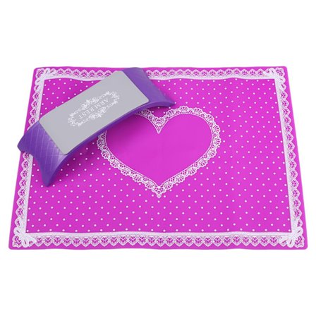 Silikone Håndhvile Pude Neglekunst Håndledsstøtte Manicure Salon Lilla Sæt