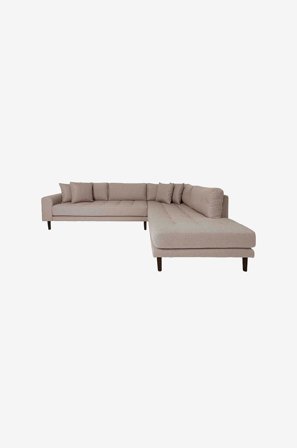 House Nordic - Hjørnesofa med åben ende Lido - Beige - Sofaer - Fra Homeroom