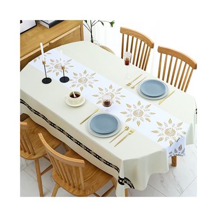 Rektangulær PVC dug vandtæt olieafvisende skoldningssikker dekorativt betræk til hjemmet