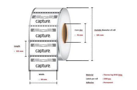 Capture 99x105 Thermo RFID Post etiket