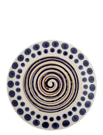 Shama Plate Home Tableware Plates Dinner Plates Blue Bloomingville