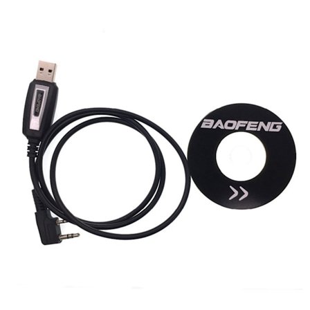 Vanntett USB Programmeringskabel med Driver CD Firmware for BaoFeng UV5R/888s Walkie Talkie K-kontaktledning