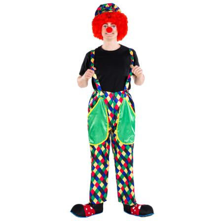 Tectake Clowndräkt August Green Xl